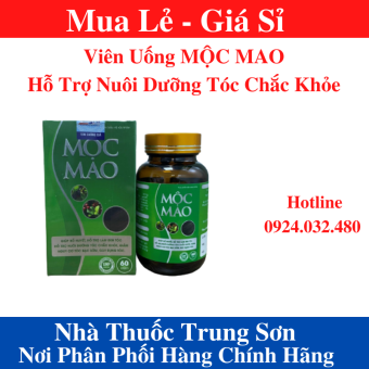 Viên Uống MỘC MAO - Hỗ Trợ Nuôi Dưỡng Tóc Chắc Khỏe - Trung Sơn 1