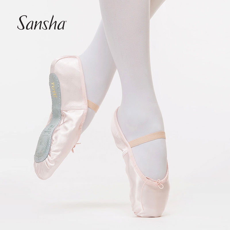 Childrens satin ballet on sale shoes