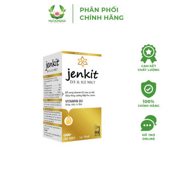 Chai xịt bổ sung DHA D3K2 Jenkit nguyên liệu nhập khẩu Đức - Lọ 15ml