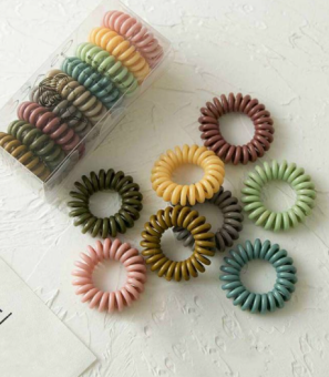 Set 9 dây cột tóc lò xo