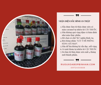 Dầu Xoa Bóp Gia Truyền Bình An Công Chính 30ml - Hỗ trợ đau nhức xương khớp, mỏi vai gáy, thấp khớ, tê bại, chấn thương do bong gân, sai khớp, sưng, bầm.