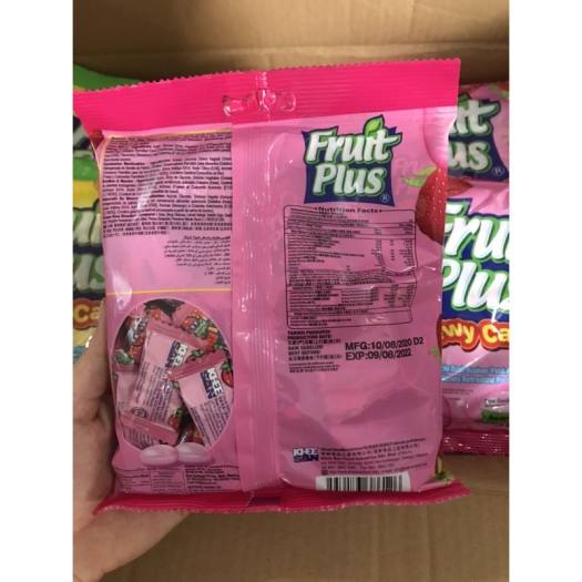 Kẹo Dẻo Trái Cây Fruit Plus Malaysia 150g - Dâu - hồng