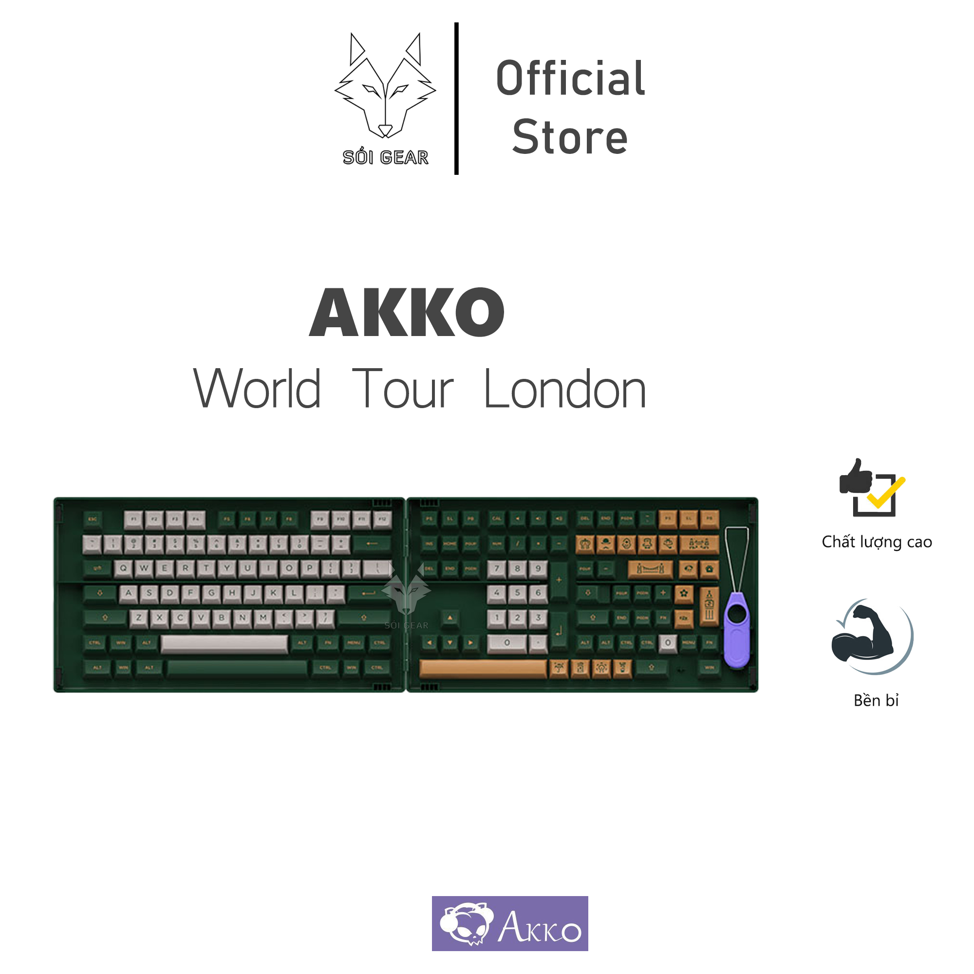 Akko keycap set – world tour london