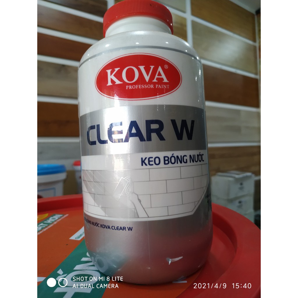 Keo phủ bóng kova clear w 1kg