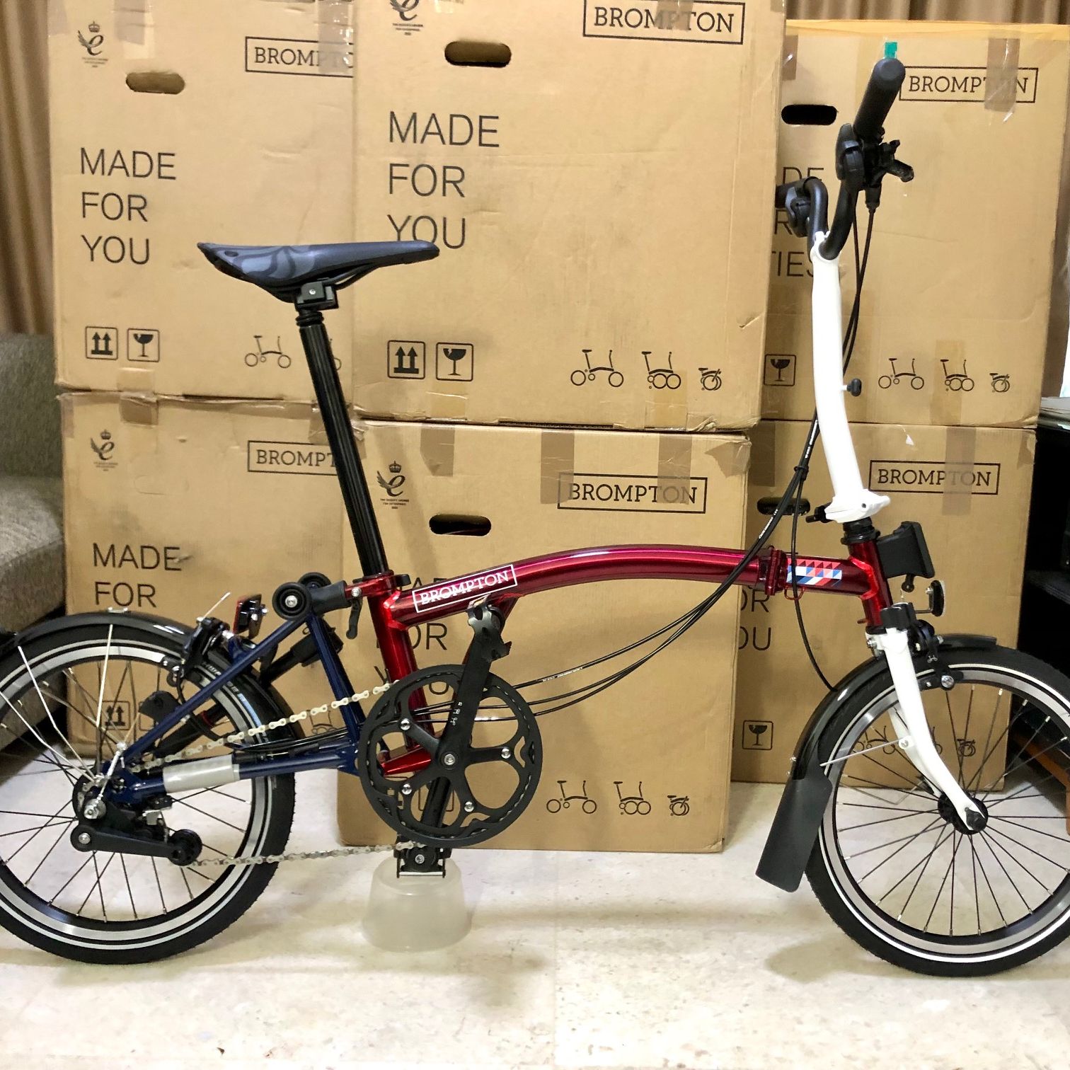 Bike Brompton Black Edition Red Brompton M6R Black/Red High Achievers