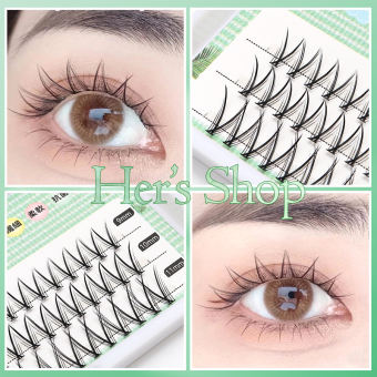 Lông Mi Giả Gắn Sợi Tặng Kèm Keo Dán Độ Dài từ 7mm-15mm - Mi Giả Tự Nối Nhiều Kiểu Dáng Mi Giả Chùm Chữ A Đuôi Cá
