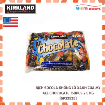 Bịch Socola khổng lồ xanh của Mỹ All Chocolate 150pcs 2.55kg - [MỸ]