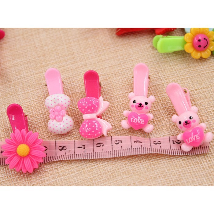 Set 10 kẹp tóc nhiều hình đáng yêu