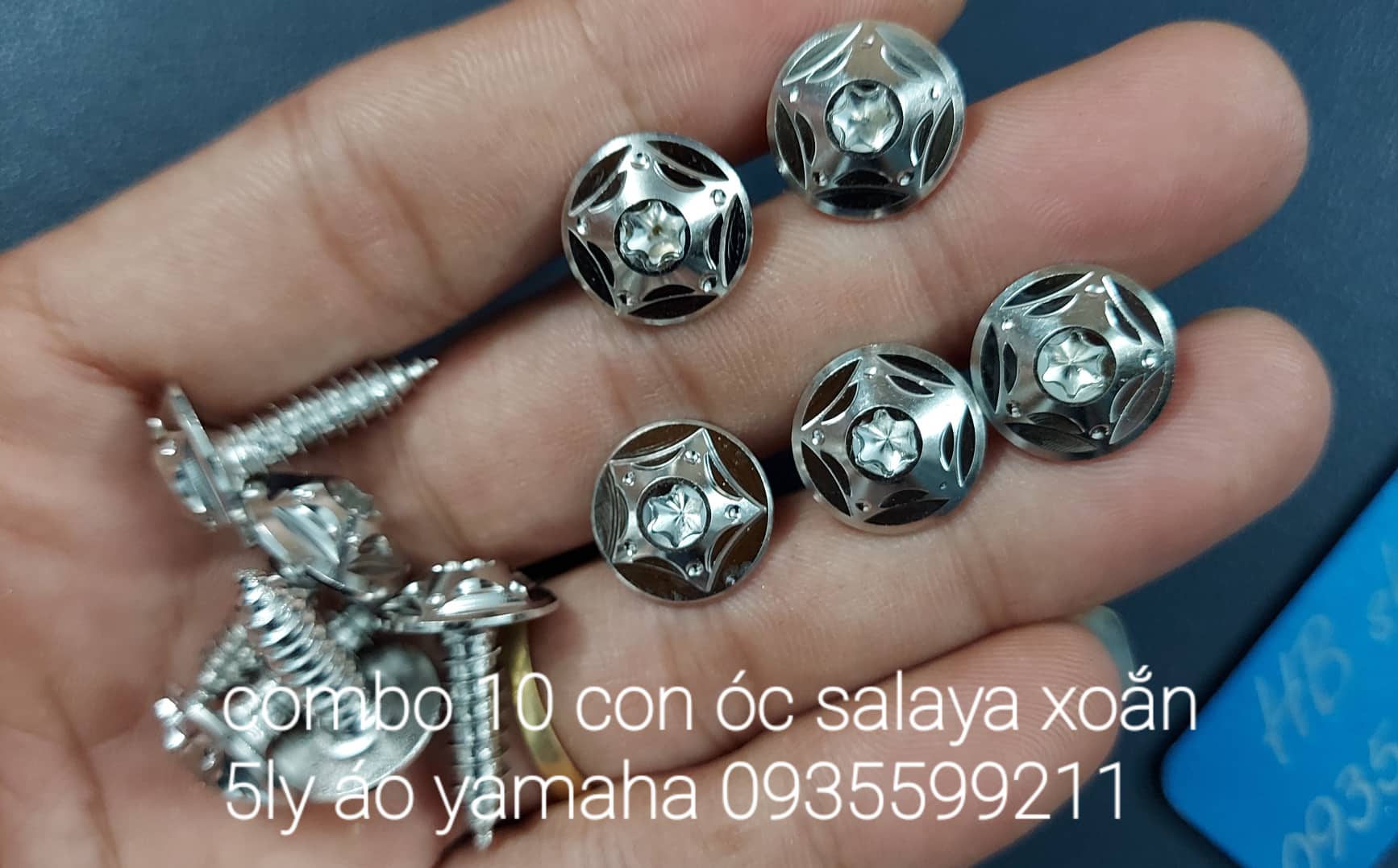 Ốc salaya combo 10 con xoắn áo yamaha ngôi sao