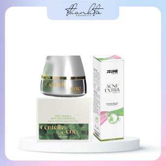 Combo Giảm Mụn Serum Acne Extra + Kem Face Mụn Rau Má Centella Jiuhe Thanh Tô Cosmetics