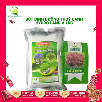 Dinh dưỡng thủy canh dạng bột HYDRO LAND V + tặng kèm 1 gói hạt giống