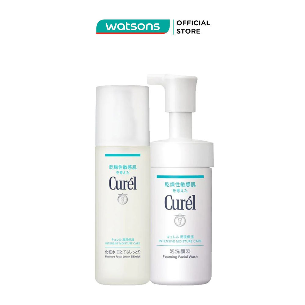 Combo Curél Chăm Sóc Da 2 Cấp Ẩm Chuyên Sâu Intensive Moisture