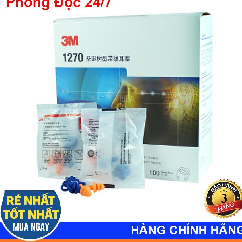 Combo 10 nút bịt tai chống ồn 3m 1270nút tai chống ồn 3m