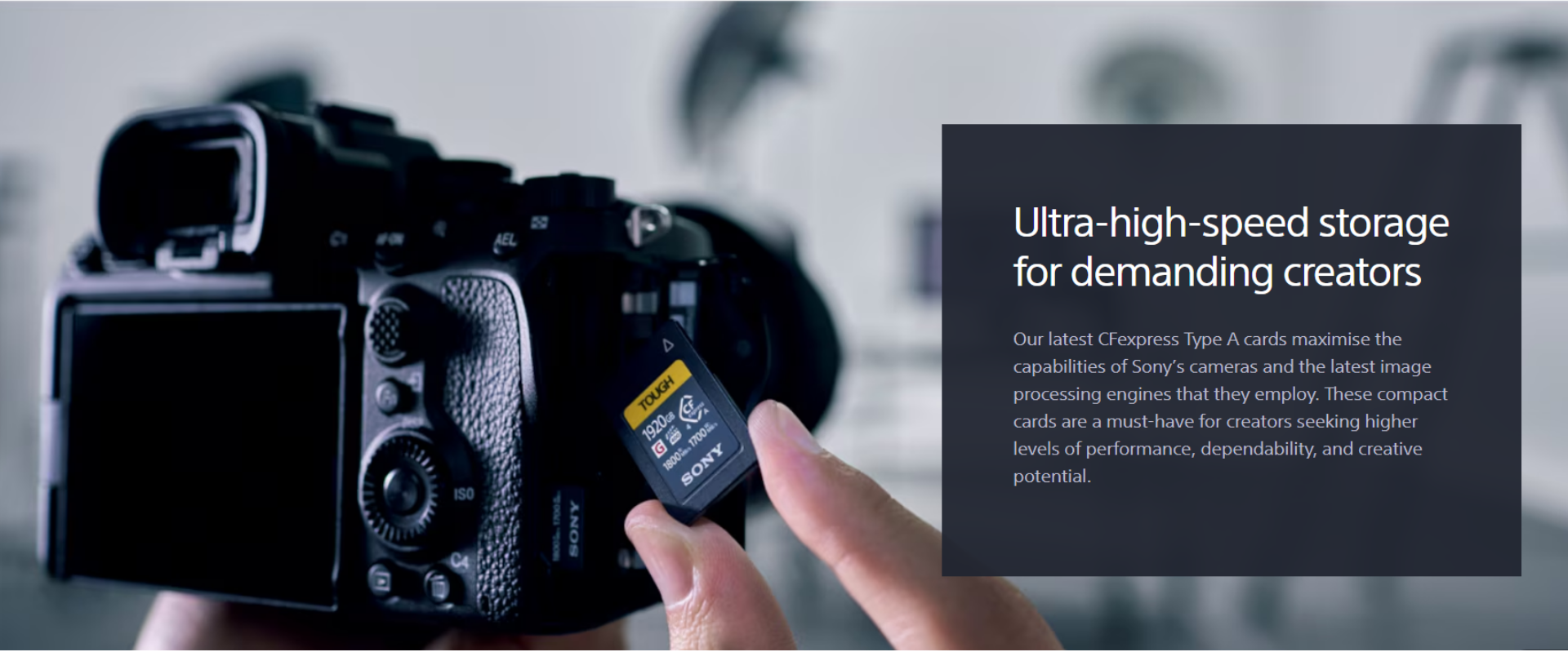 Sony 240GB / 480GB / 1920GB CFexpress 4.0 Type A TOUGH Memory Card