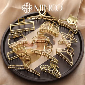Kẹp tóc càng cua kim loại Minco Accessories phong cách tiểu thư KT07