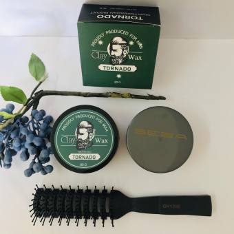 Combo Tặng Lược + Sáp Vuốt Tóc Nam TORNADO + Sáp Vuốt  Tóc SEBA