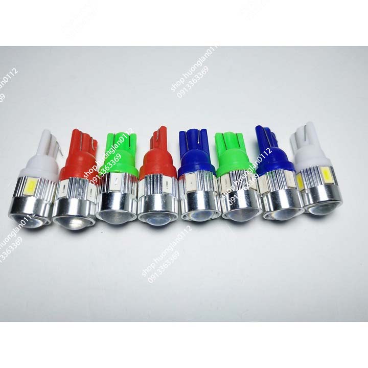 Đèn led xi nhan xe máy đề mi 6 tim led giá 1 chiếc