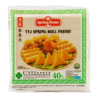 Bánh Tráng Bía Singapore Thơm Giòn Số 1 - Loại 21.5cm/550gr/ 50 Lá/ Bánh Tráng Chả Giò Spring Home