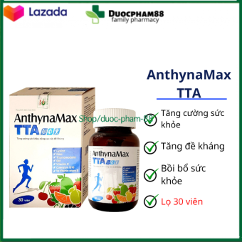 Viên uống AnthynaMax TTA giúp tăng cường sức khỏe, nâng cao sức đề kháng – hộp 30 viên