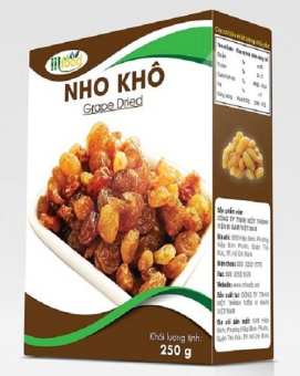 Nho Khô Chile Đen Mfood Hộp 250gr (Hộp vàng)