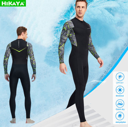 HIKAYA Men's Quick Dry Rashguard Wetsuit for Water Sports