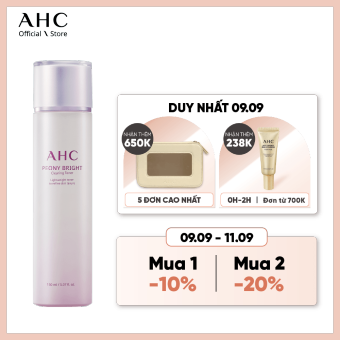 Nước Cân Bằng Làm Sáng Da AHC Peony Bright Clearing Toner 150ml