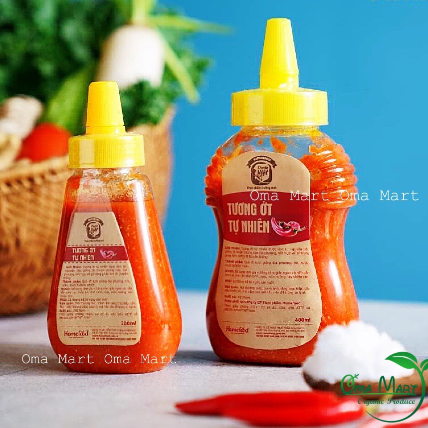 Tương ớt tự nhiên xay nhuyễn Homefood 200ml