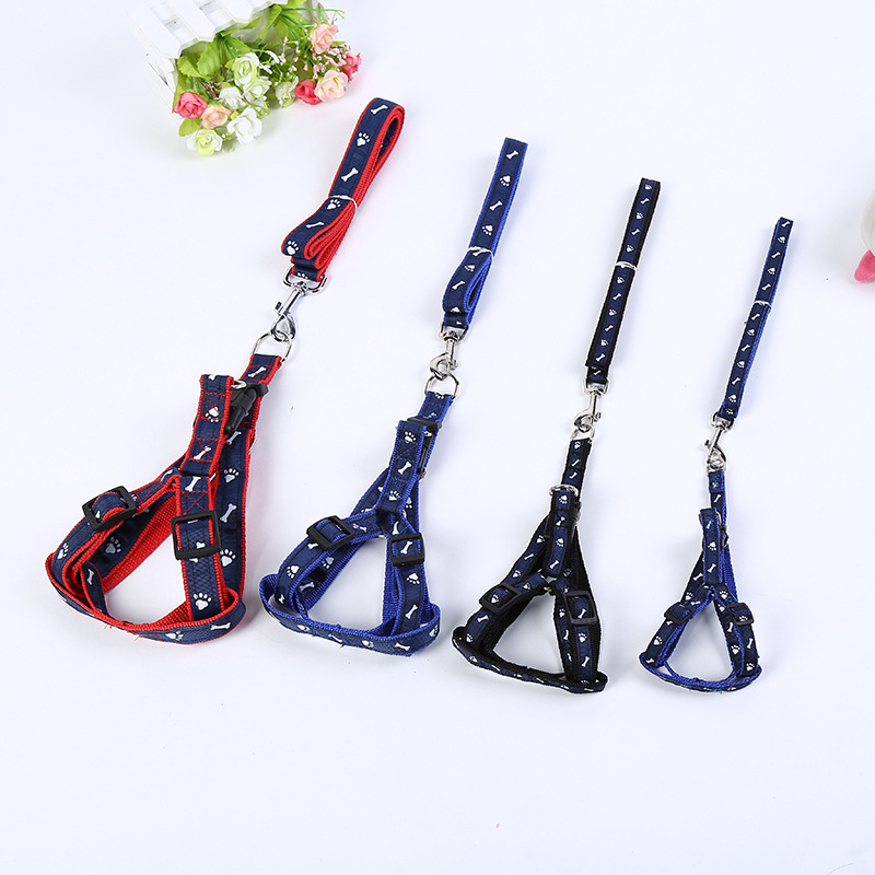 Dây Dắt Chó Mèo Đai Lưng Vải Dù 2 Lớp May Viền