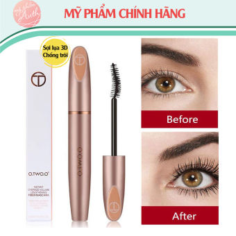 Mascara không thâm nước thương hiệu O.TWO.O, Mascara uốn cong và làm dày mi sợi siêu mịn tạo hiệu ứng