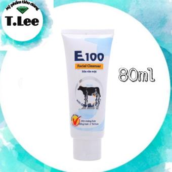 Sữa rửa mặt dưỡng trắng E100 con bò Facial Cleanser 80ml