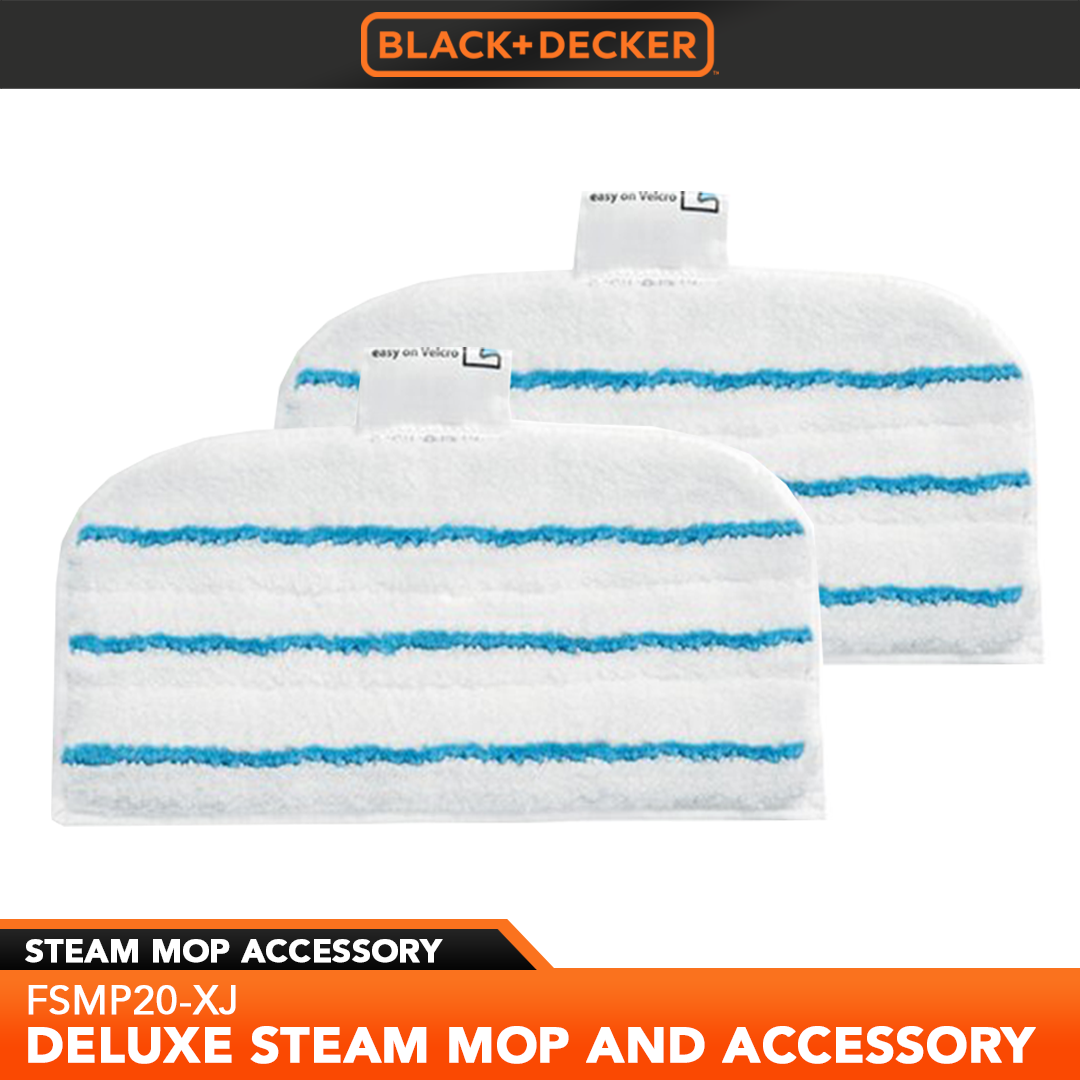 Black+Decker Steam-mop Replacement Pads (2 Pack) FSMP20-XJ