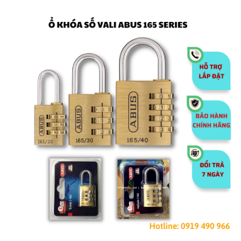 Ổ Khóa Số Vali Khóa Số Thau Abus 165 Thân Đồng Ổ Khóa Tủ, Hành Lý Khóa 3 Số Mini Khóa 4 Số Cao Cấp An Toàn