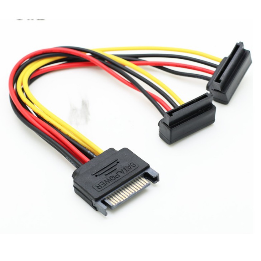 Cáp chia nguồn sata 1 ra 2 - loại tốt chia nguồn sata 1 thành 2 - dùng cho ổ cứng hay cd/dvd