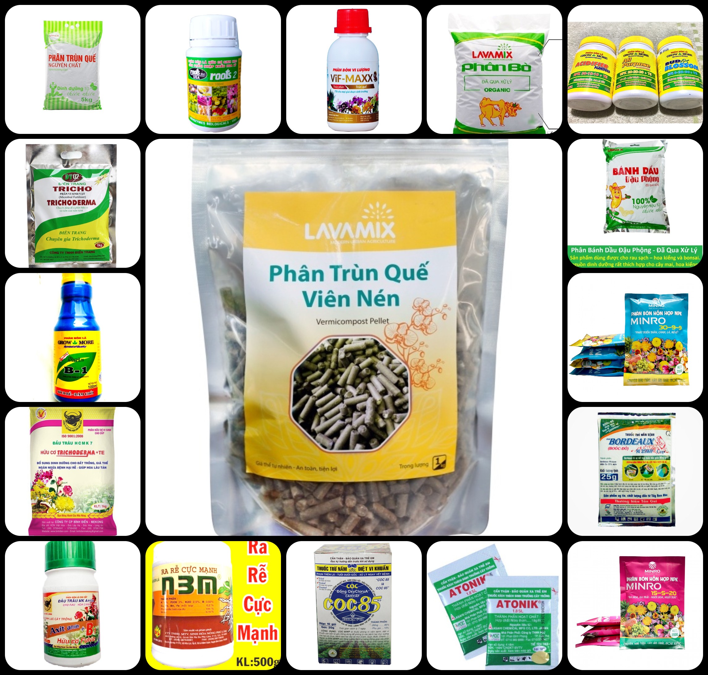 Viên Nén Phân Trùn Quế Hữu Cơ Tiện Lợi, Không Mùi Hôi - Cực Kỳ Tốt Cho Cây Trồng , Rau Sạch (Phân Viên nén túi 1kg - Đất Tự Nhiên Túi 2Kg)