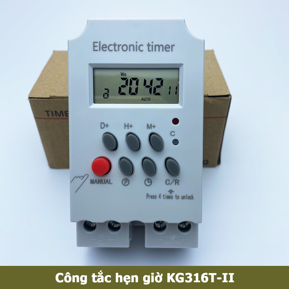 Công tắc hẹn giờ kg316t-ii timer chuẩn công nghiệp 25a