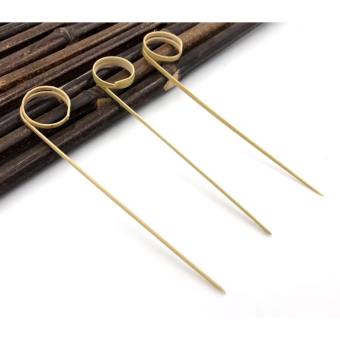 Set 100 cây XIÊN XOẮN TRÒN SAWENCO XIÊN XOẮN TRANG TRÍ XIÊN ĂN TRÁI CÂY BẰNG TRE DÙNG 1 LẦN SAWENCO