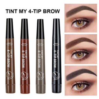 WOOLOVE Bút Chì Kẻ Lông Mày Dạng Lỏng Microblading Chống Nước 5 Màu, Đầu Nĩa Bền Hình Xăm Tint Bút Thuốc Nhuộm Lông Mày Cho Lông Mày Đánh Dấu