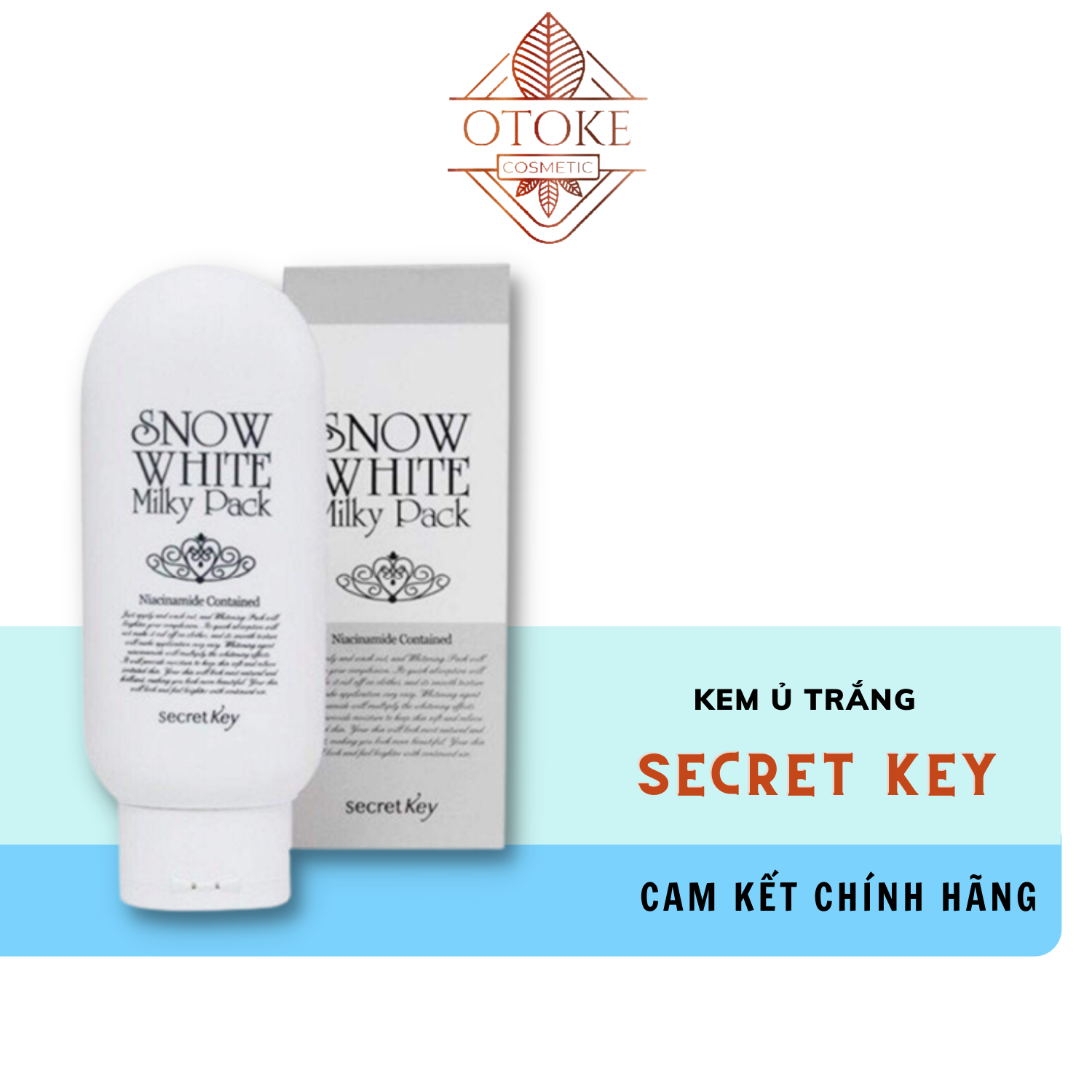 Kem Ủ Trắng Secret Key Snow White Milky Pack