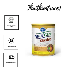 Sữa bột Nutricare Gastro cho người viêm dạ dày, rối loạn tiêu hóa (900gr)