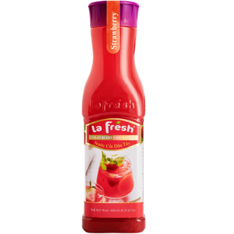 Nước Cốt Dâu Tây Lafresh Đà Lạt Chai 650ml