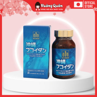 Viên uống Fucoidan xanh Okinawa 180v tăng sức đề kháng, chống lão hóa Hoàng Quân hàng nội địa Nhật Bản