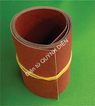 Giấy làm khuôn biến áp. Giấy đỏ bẻ khuôn biến áp. Giấy 1 Li . Giấy làm khuôn để quấn biến áp. (10cm X 100cm )