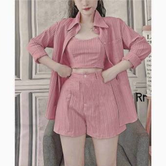 Sét Váy bộ nữ 3 món chất liệu đũi cực  kỳ đẹp