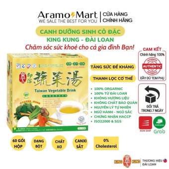 Canh dưỡng sinh King Kung dạng bột hoà tan - Đài Loan 60 gói/ Hộp