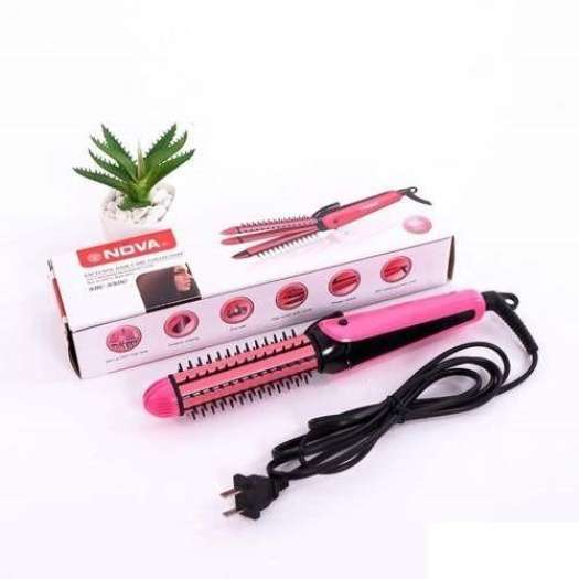 Máy duỗi tóc 3 in 1 Nova - máy uốn duỗi tóc mi - máy uốn duỗi bấm tóc - Máy duỗi tóc mini - Uốn Tóc Làm Xoăn Tóc