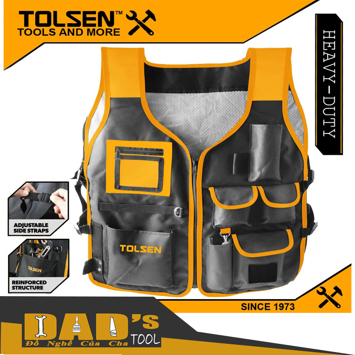 Áo khoát đựng dụng cụ 510x600mm - tolsen 80130