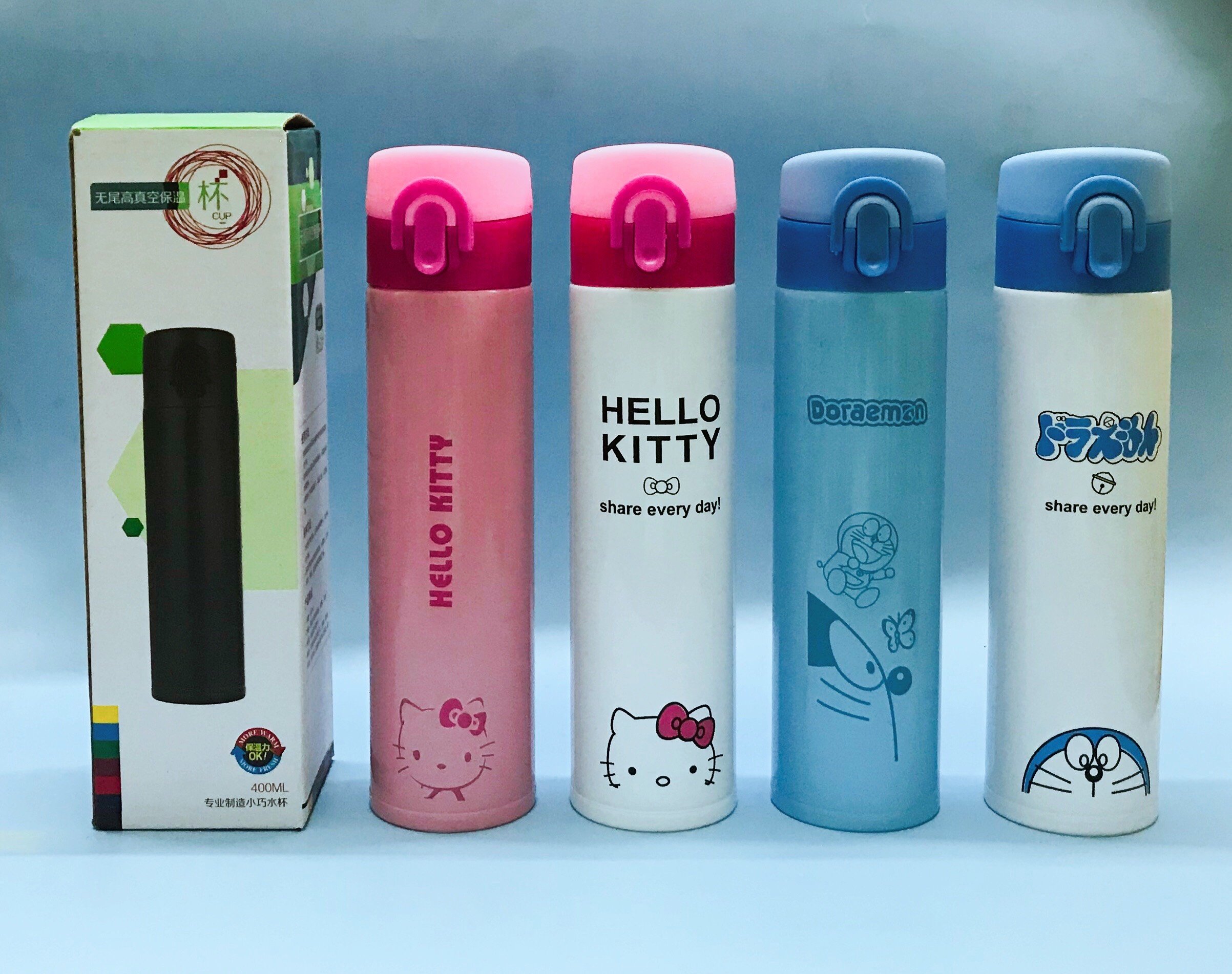 Bình giữ nhiệt nắp bật hình cute dễ thương 500ml