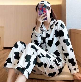 Set Bộ Pijama Bò Sữa DD From Rộng Unisex Lapi VN, Đồ Bộ Mặc Nhà Nam Nữ Dài Tay Freesize , Cả Nam Nữ Đều Mặc Đẹp G58