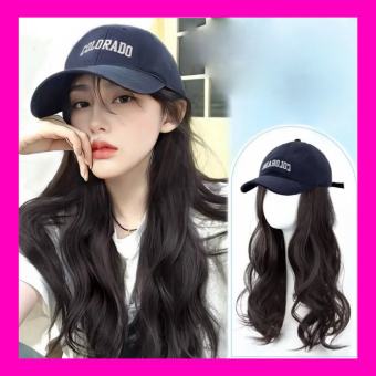 Nón mũ tóc giả nguyên đầu lưỡi trai màu đen chữ COLORADO