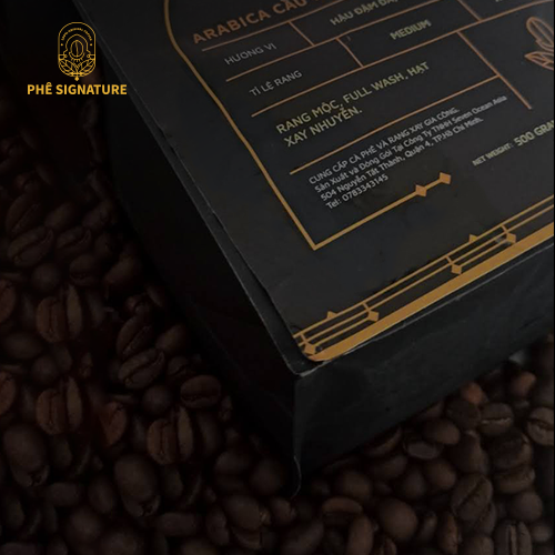 Cà phê rang mộc phê signature - hương vị 70% robusta + 30% arabica - phiên bản đặc biệt 500gram